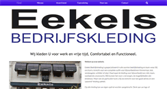 Desktop Screenshot of eekelsbedrijfskleding.nl